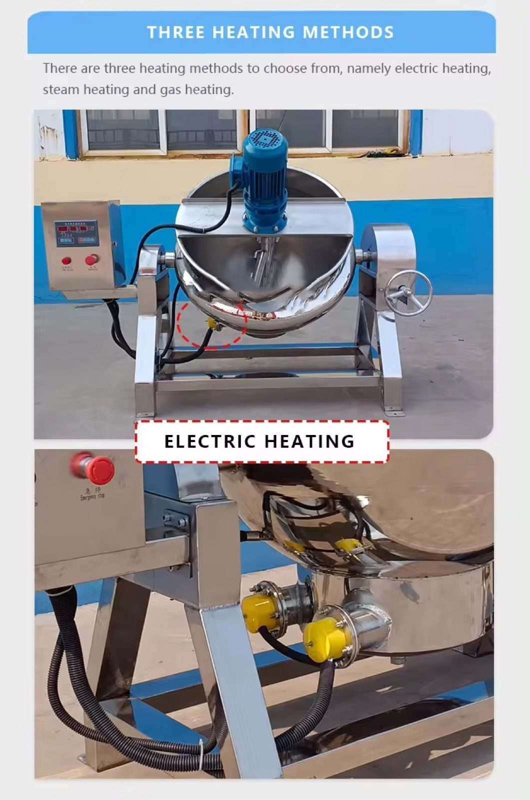 100-1000L Food Processing Tilting Kettle — HUIYILAI
