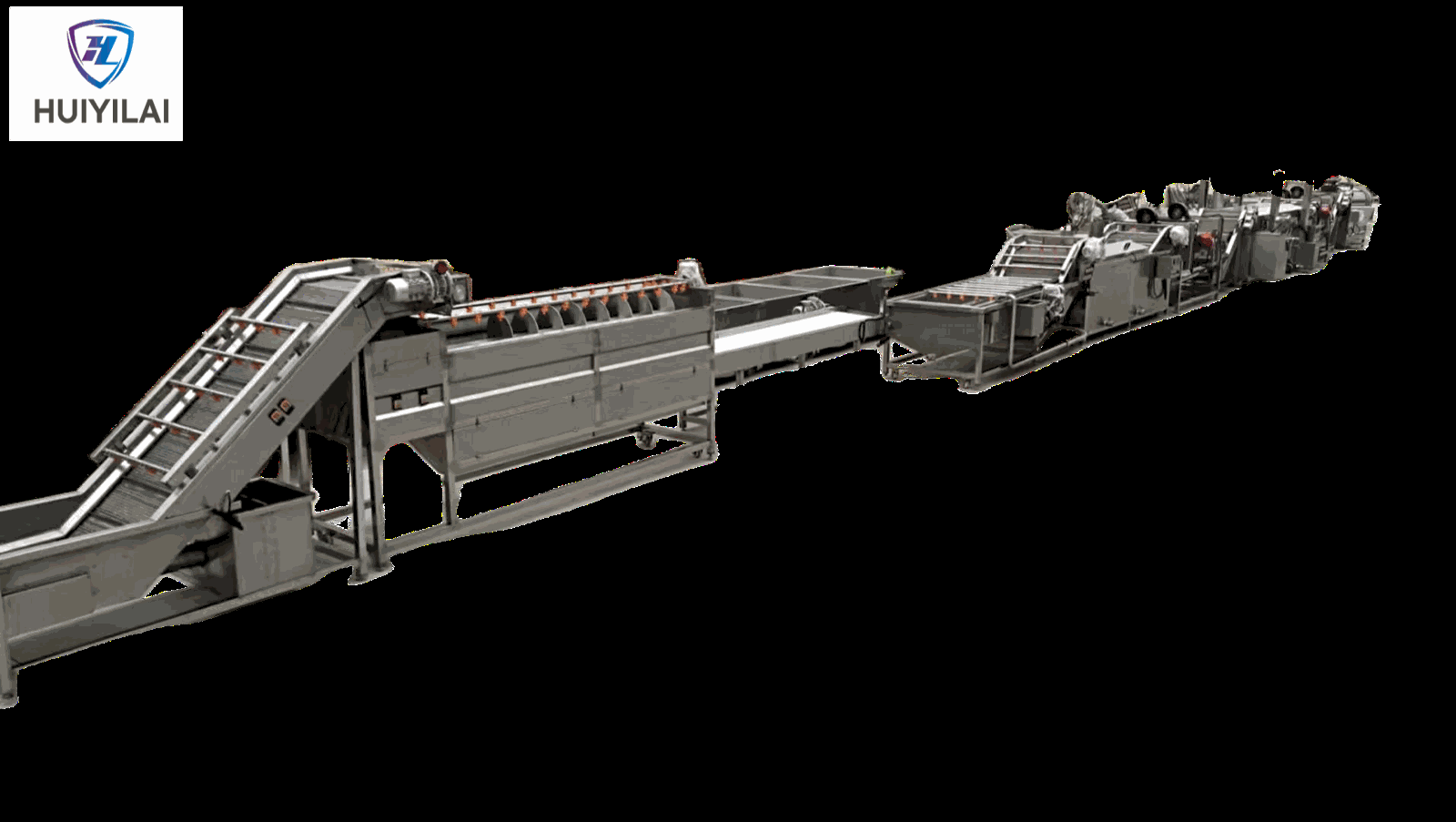 1000kg/h Fully Automatic French Frying Line — HUIYILAI