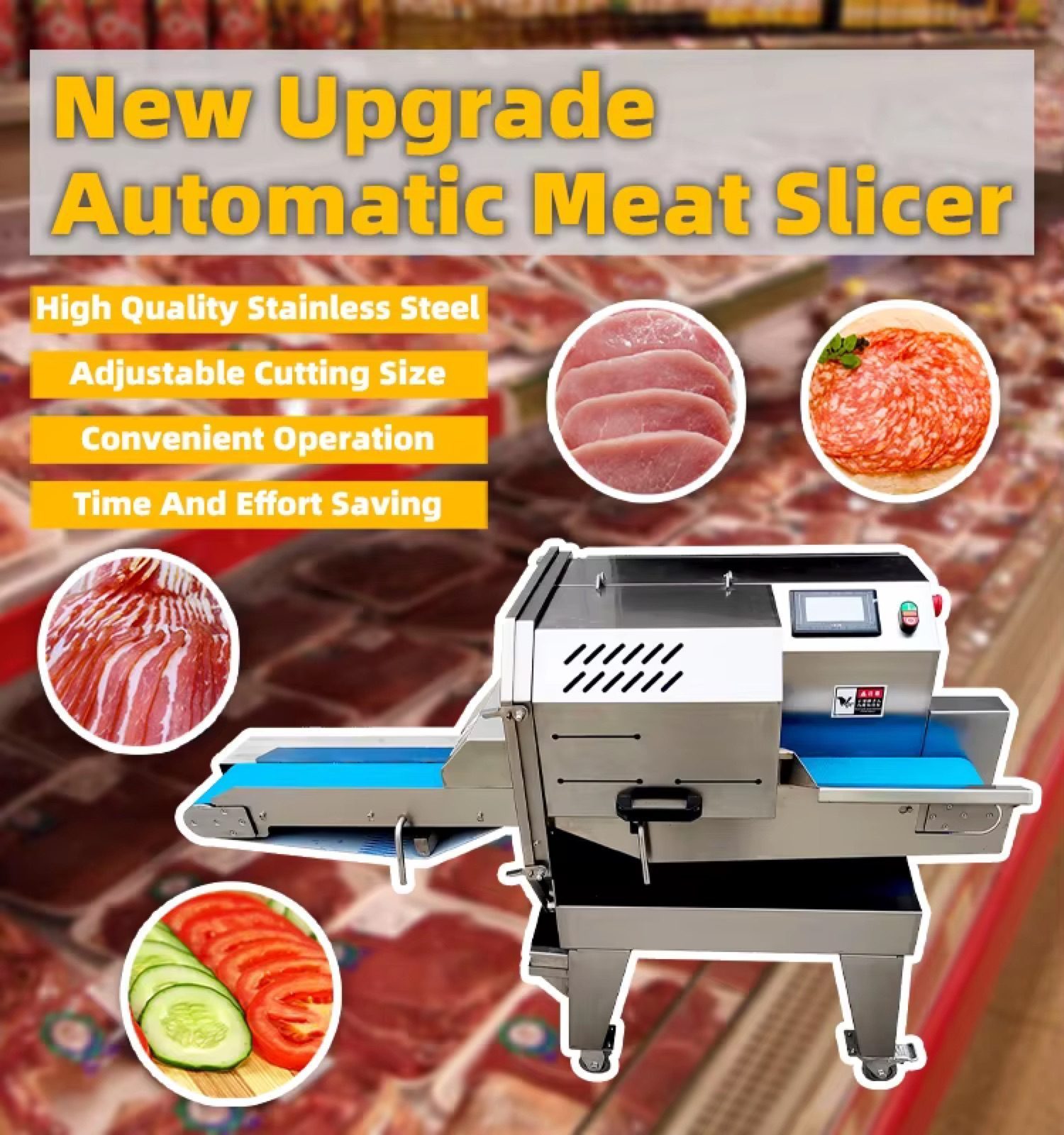 Fresh Frozen Meat Slicing Machine — HUIYILAI