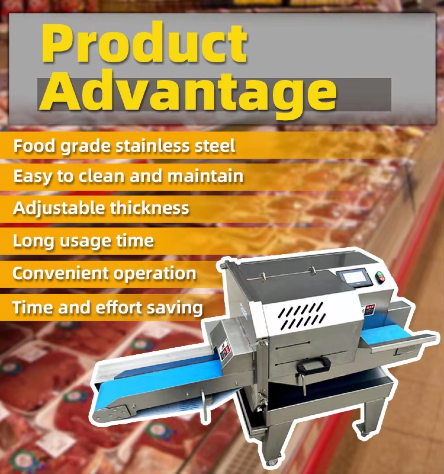 Fresh Frozen Meat Slicing Machine — HUIYILAI
