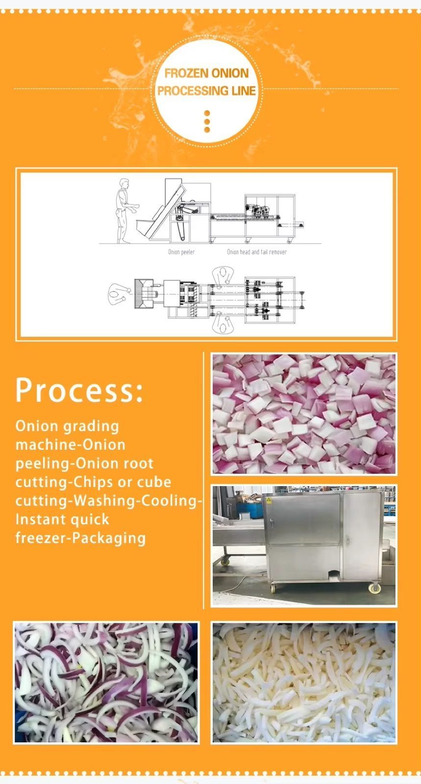 Vegetable and Fruit Washing Freezing Production Line — HUIYILAI