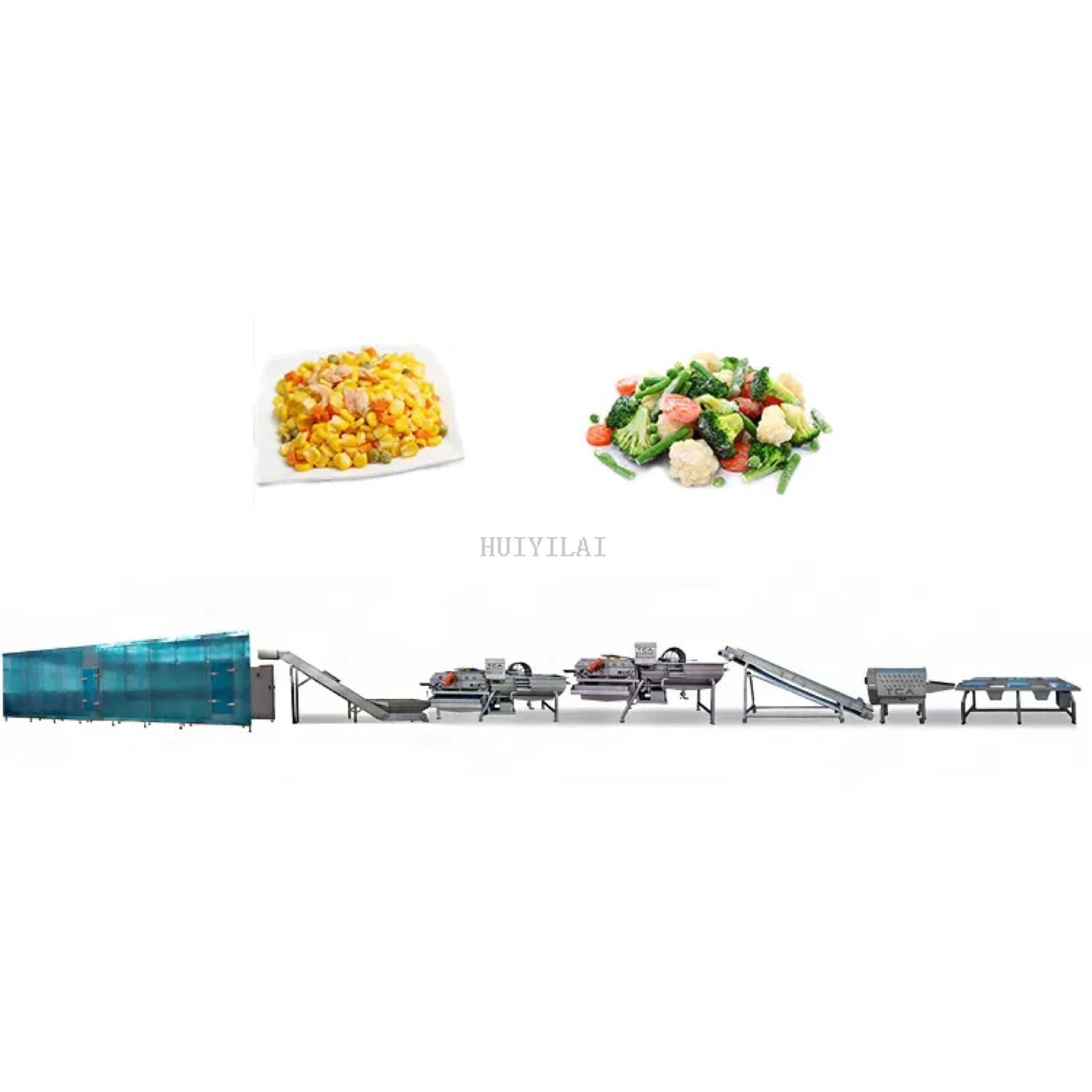 Vegetable and Fruit Washing Freezing Production Line — HUIYILAI