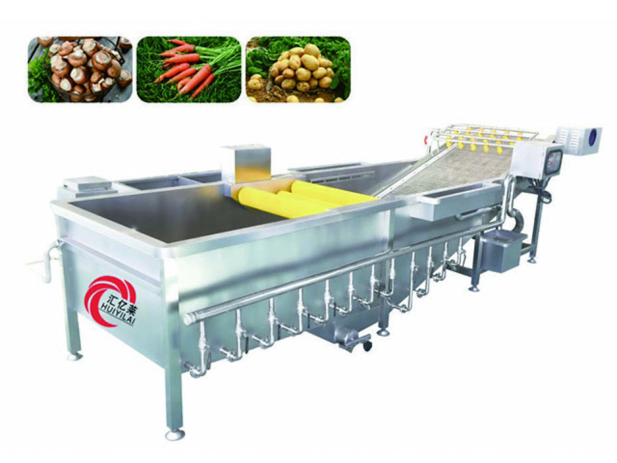 Continuous Bubble Vegetable Washer — HUIYILAI