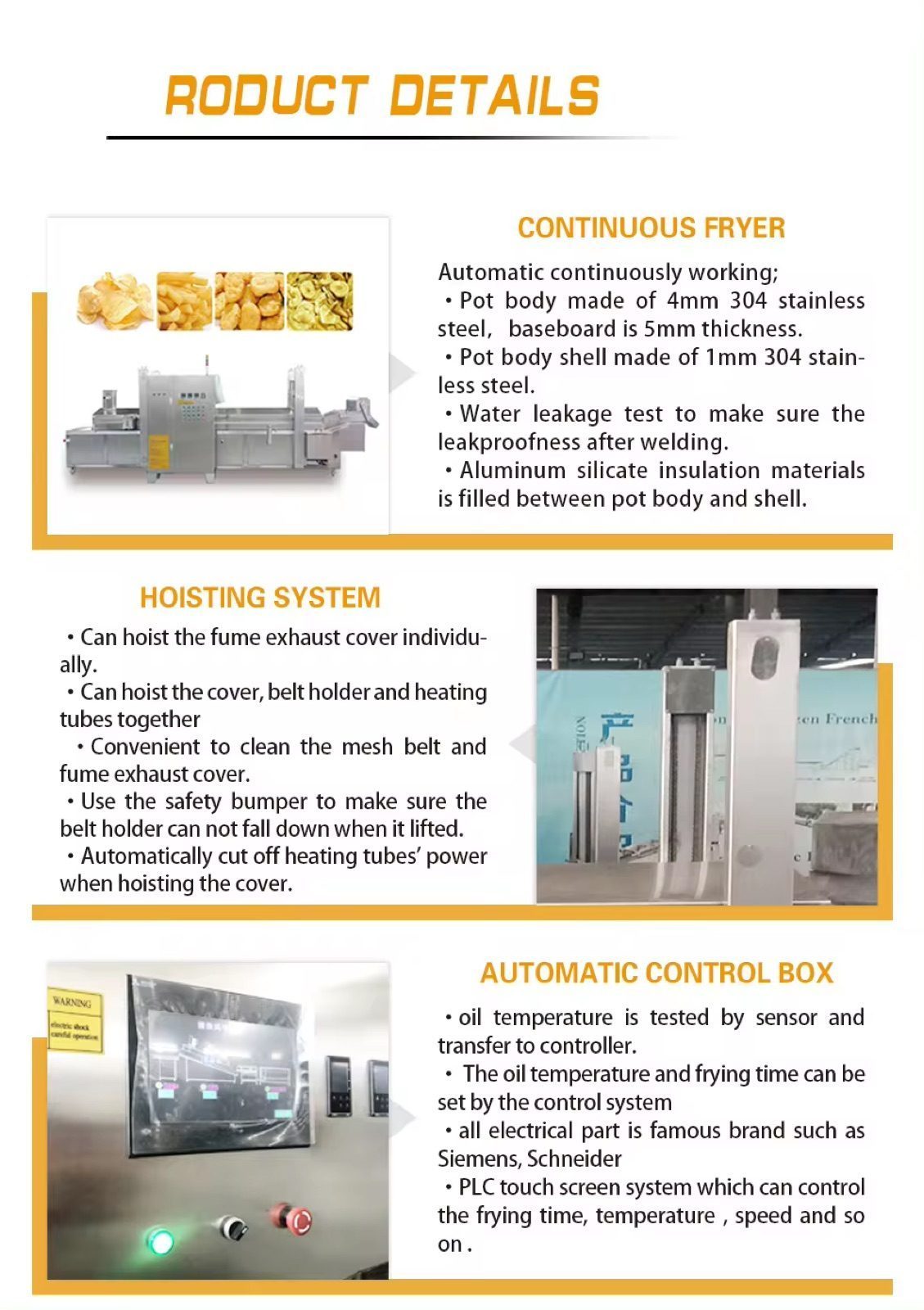 Continuous Deep Fryer — HUIYILAI