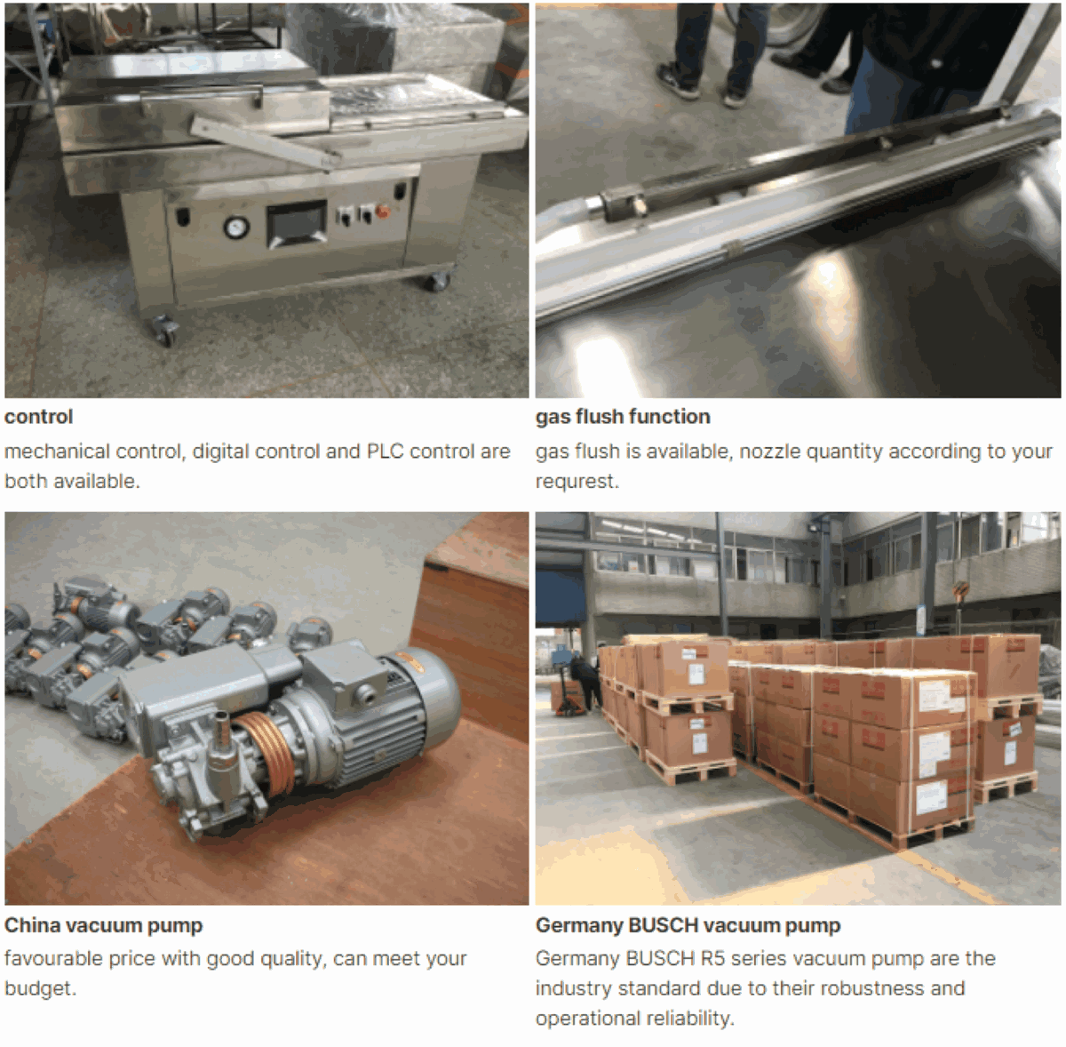 DZ 4S Four Seals And Customized Nitrogen Filled Concave Vacuum Packaging Machine — HUIYILAI