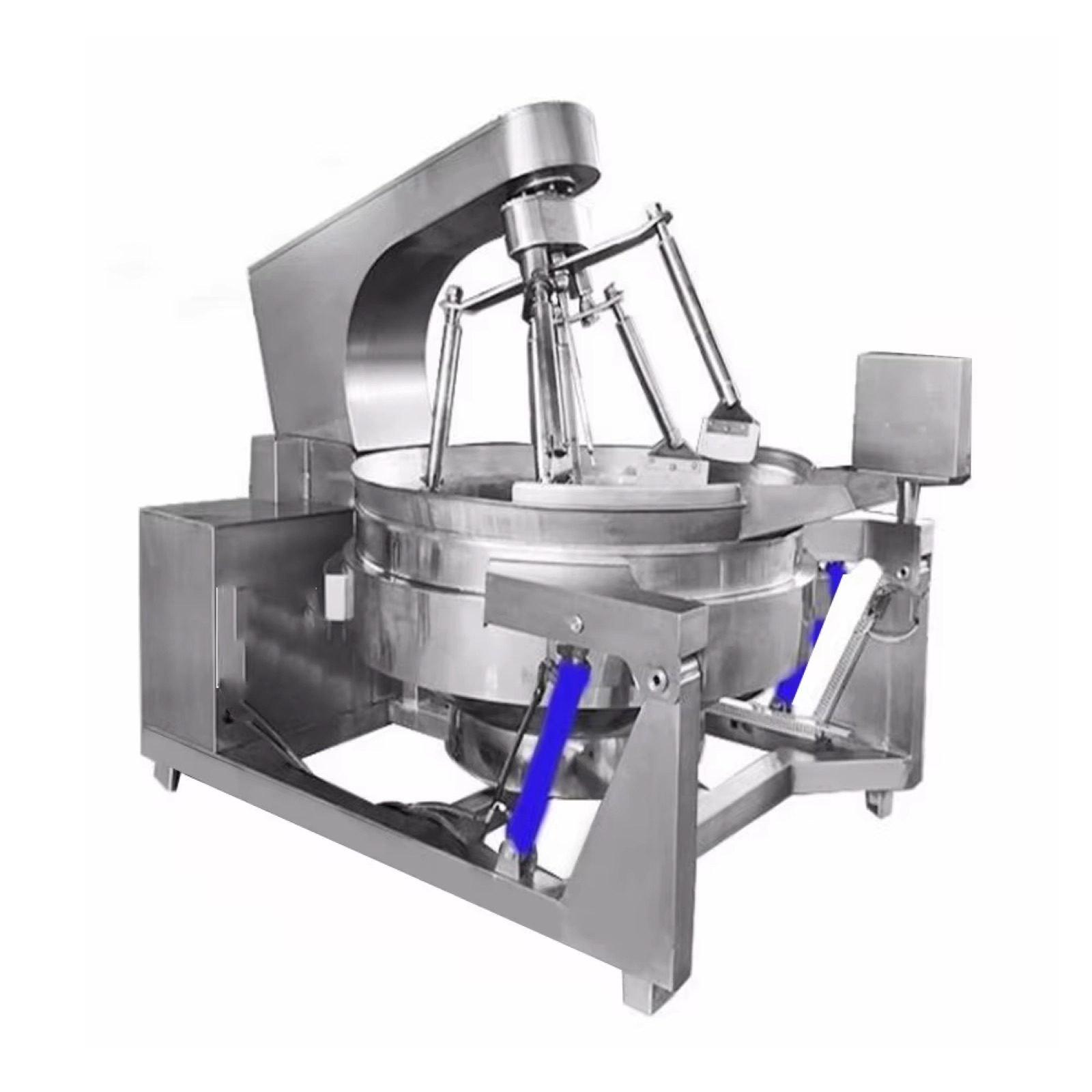 Electric Heating Heat Transfer Oil Fully Low Level Discharge Frying Pan — HUIYILAI