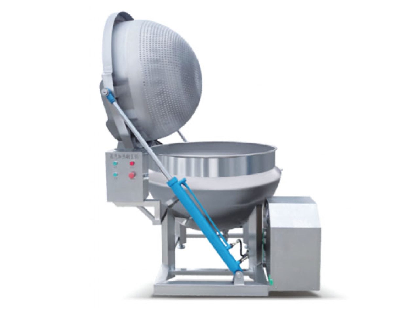 High Efficiency 200L/300L/400L Double Layers Large Electric/Steam Meat Jacket Kettle With Turning Basket — HUIYILAI