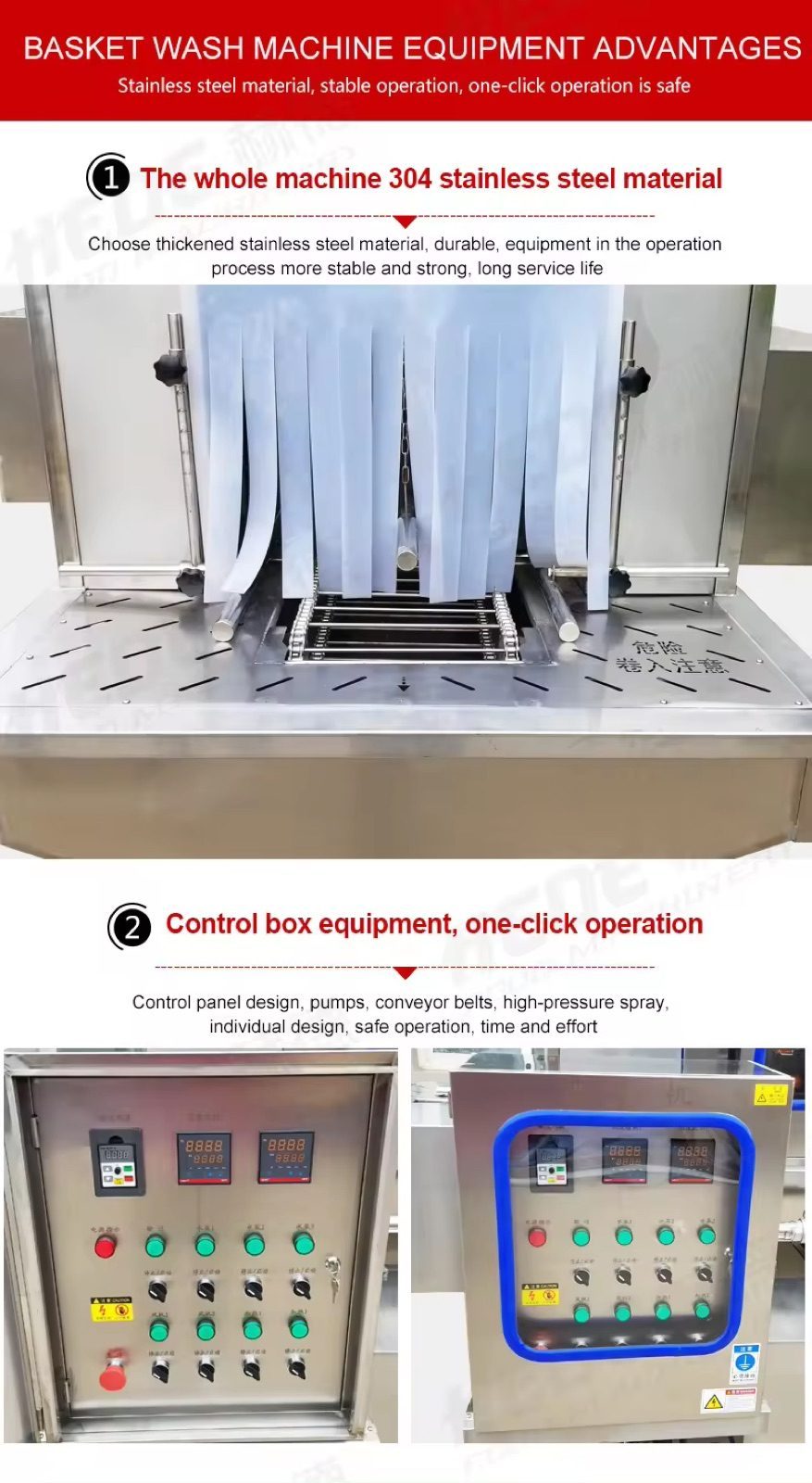 Large Plastic Turnover Basket Pallet Crate Container Baking Tray Chicken Cage Washing Washer Cleaning Machine Plastic Basket Washer — HUIYILAI