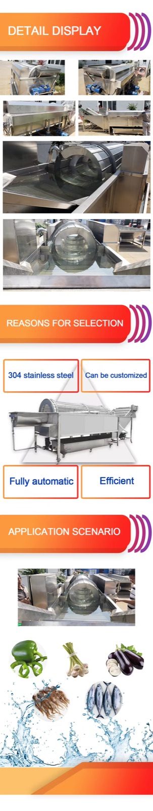 Rotary Drum Fruit & Vegetable Washer — HUIYILAI
