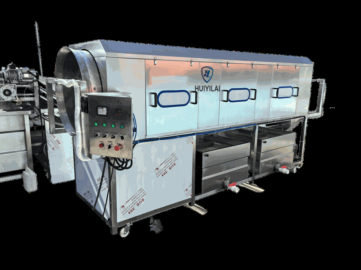 Rotary Drum Fruit & Vegetable Washer — HUIYILAI